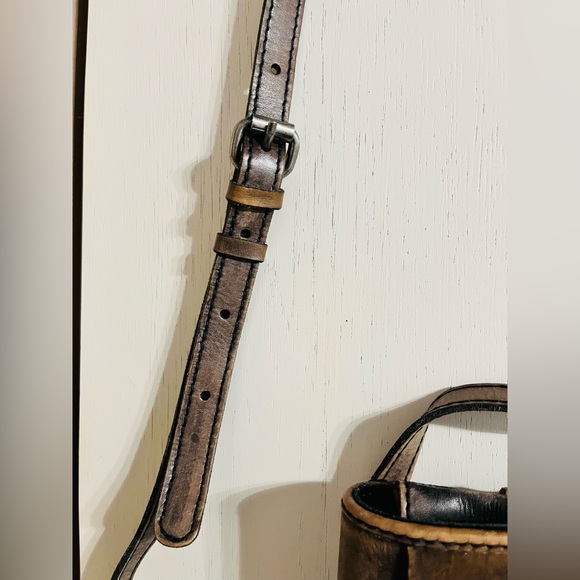 Patricia Nash Granada Woven Brown Leather Crossbody Preowned with flaws - Picture 3 of 10